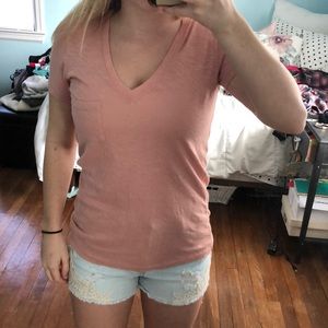 Madewell v neck tee